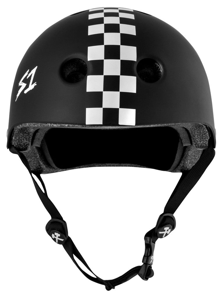 S1 Lifer Helmet - Black Matte w/ Checkers