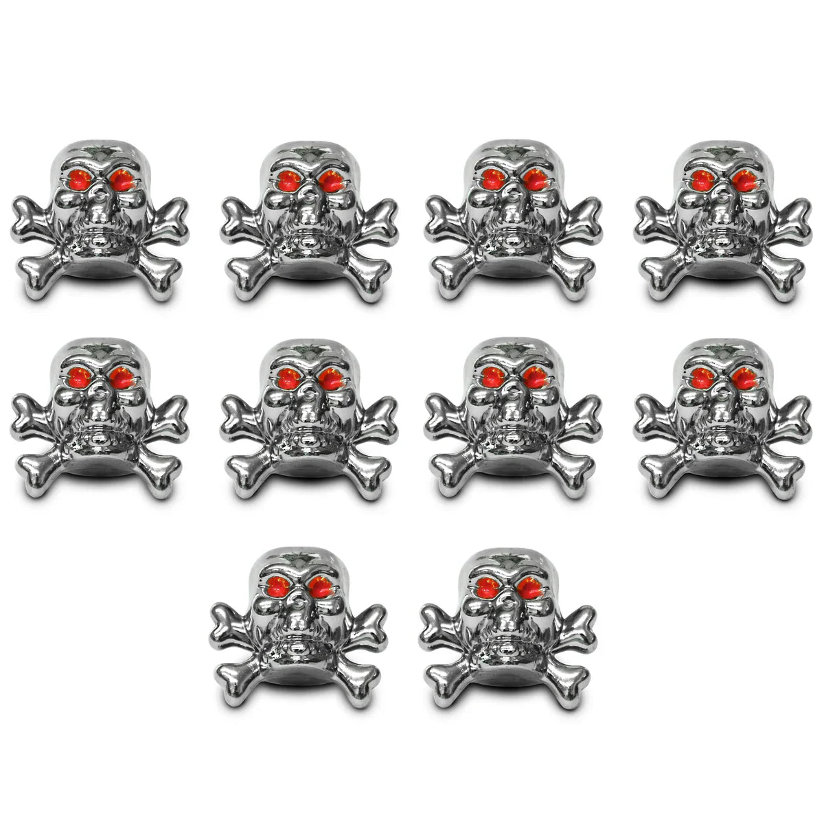 INNOVATIVE SPORTS VALVE CAPS CROSSBONES 10 pack available at 5150bmx.com