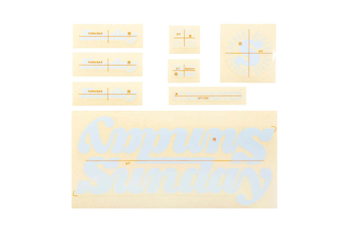 Sunday 2022 Forecaster Park - Maca Perez Grasset Sticker Kit available at 5150bmx.com