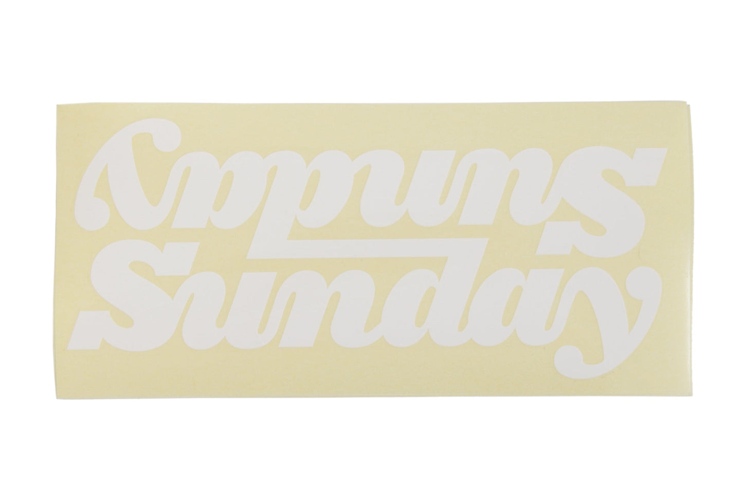 Sunday Classy Connected 10" Downtube Sticker (Various Colors) available at 5150bmx.com