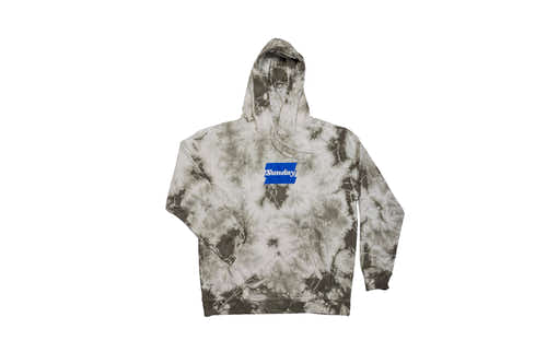 Sunday Zig-Zag Pullover Hoodie (Green Dyed with Blue Ink) available at 5150bmx.com