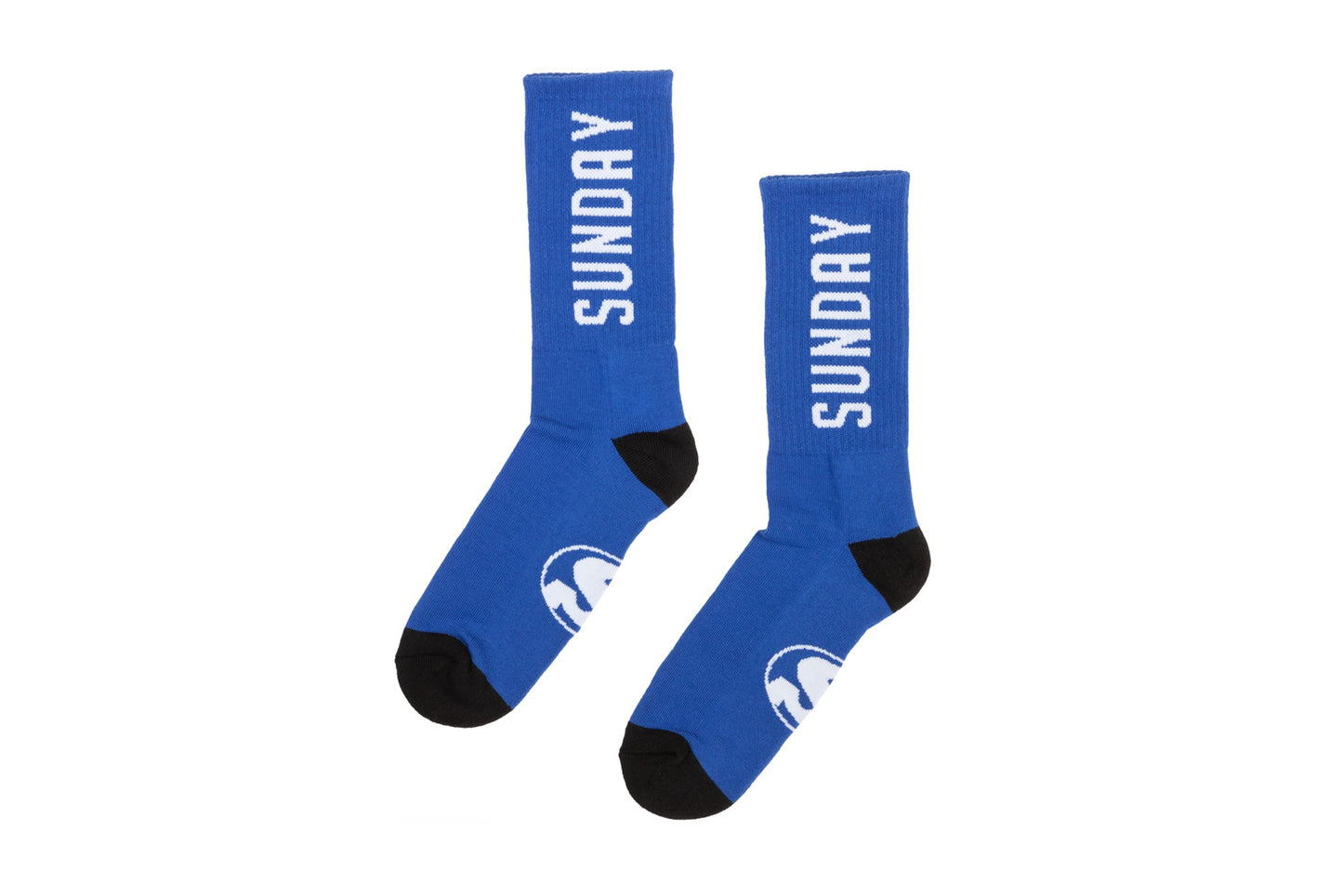 Sunday Strength Crew Socks (Blue/White) available at 5150bmx.com