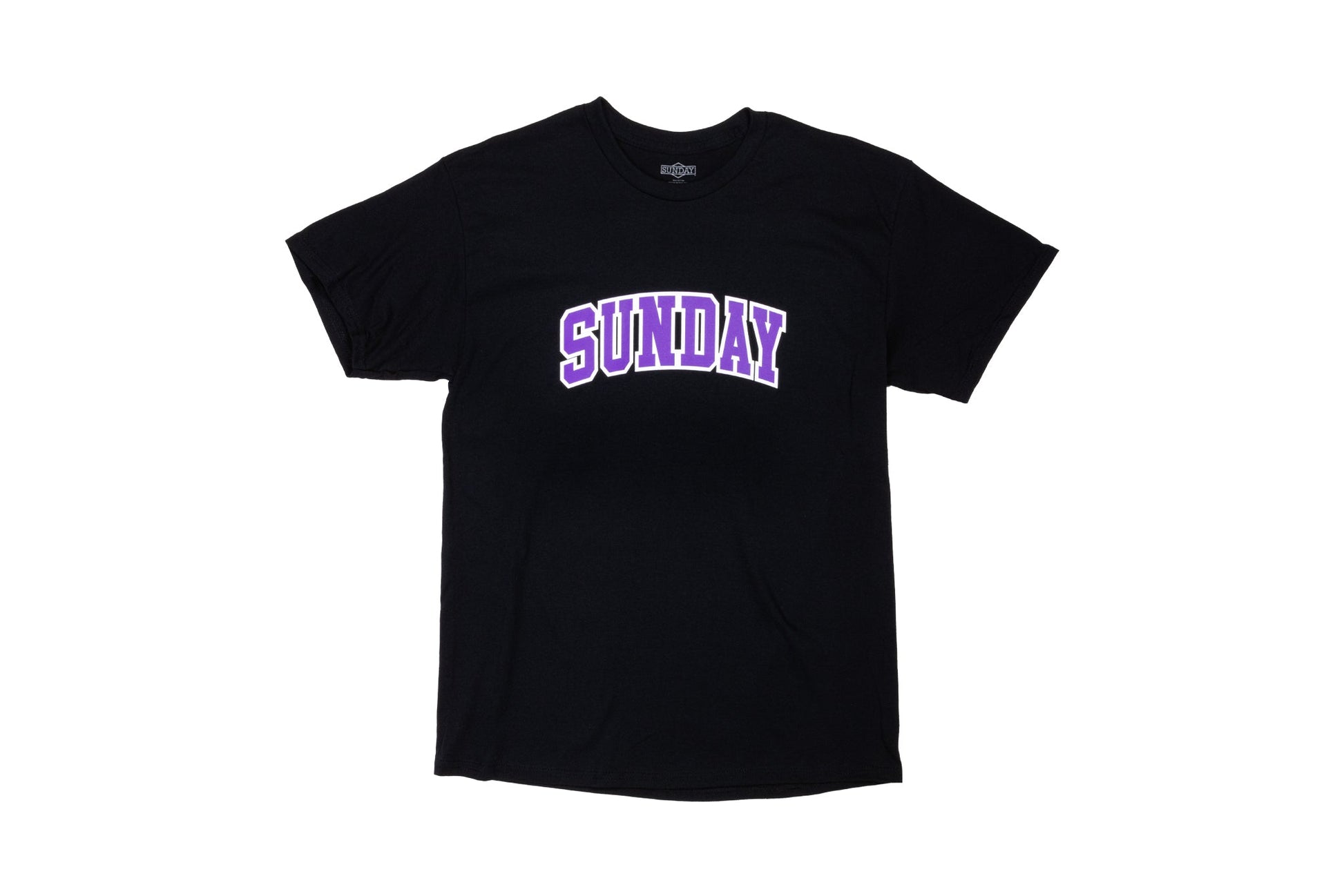 Sunday Blockhead Tee (Black w/ Purple+White Ink) available at 5150bmx.com
