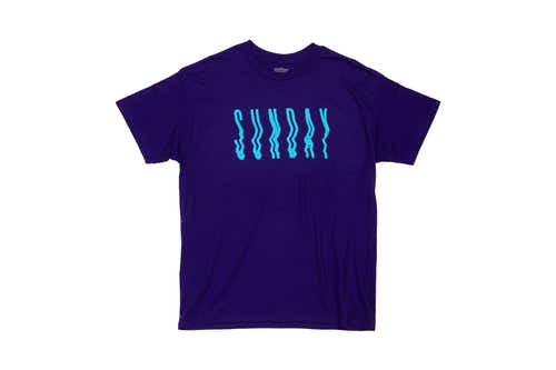 Sunday High Wave Tee (Purple w/ Teal Ink) available at 5150bmx.com