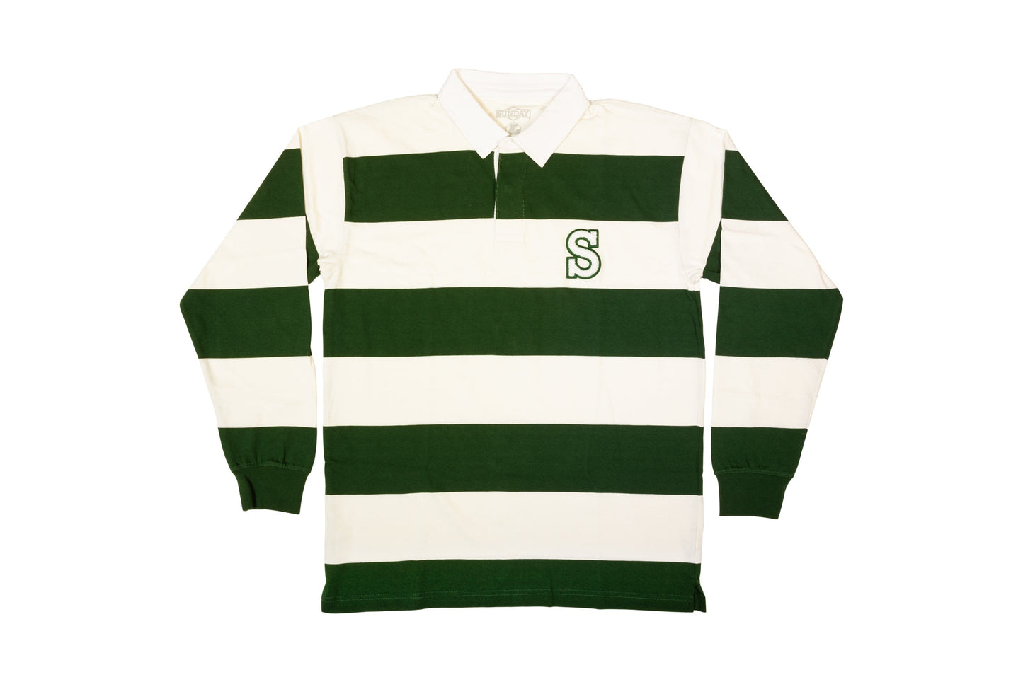 Sunday Game Rugby Long Sleeve (Off-White/Forest Green) - Available at 5150bmx.com