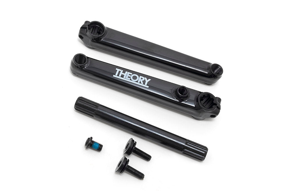 THEORY CONSERVE 3pc CRANKS w/175mm LENGTH SPINDLE FOR BIKELIFE BIKES available at 5150bmx.com