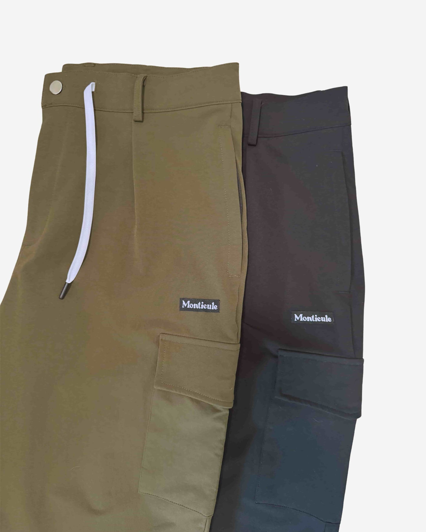 Monticule Ocean Park Cargo Pants V2. BLACK