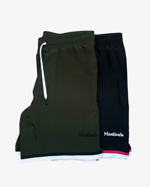 Monticule Lightweight Training Shorts. BLACK