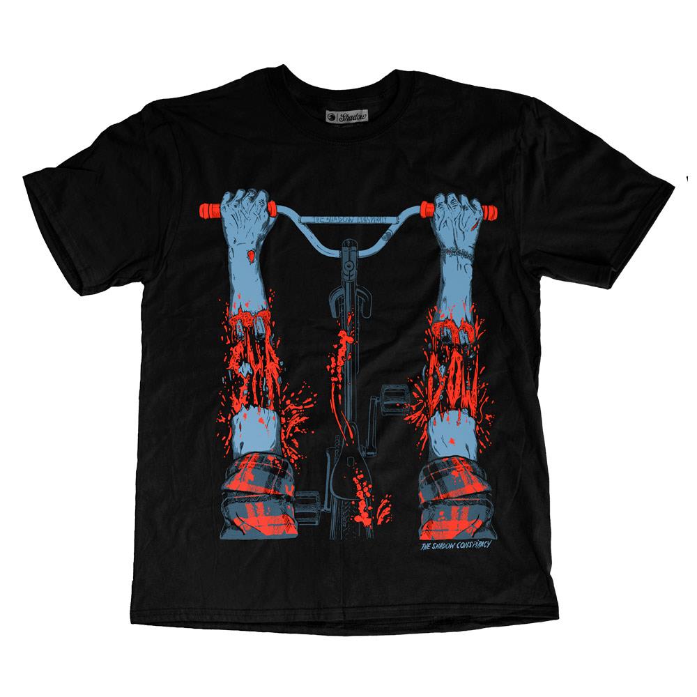 Shadow Hang On T-shirt - Black available at 5150bmx.com