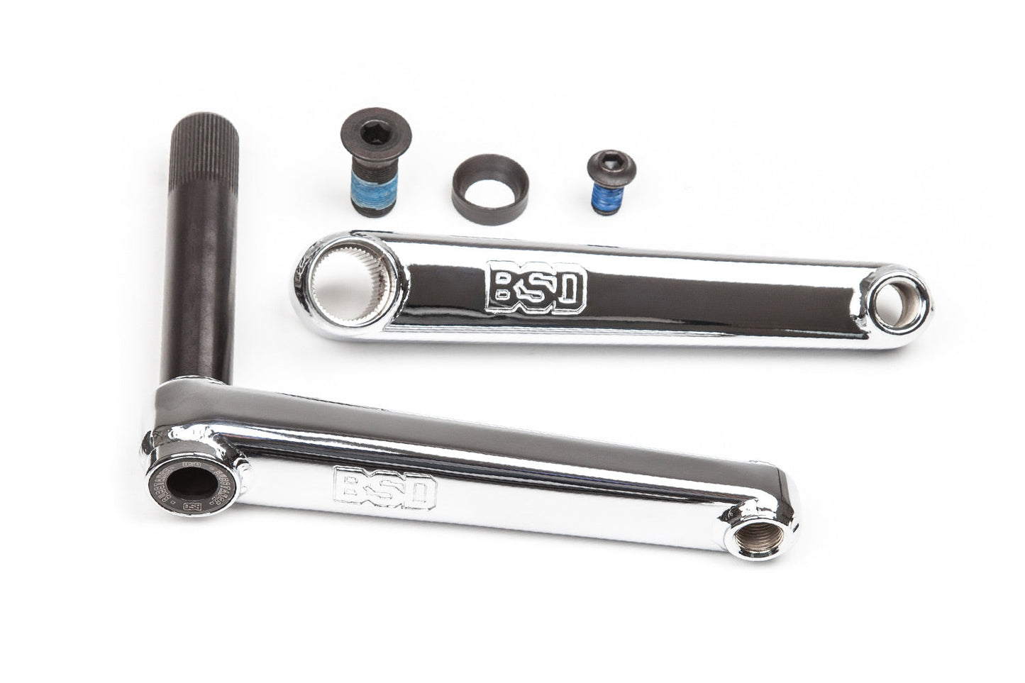 BSD Substance Cranks (Chrome) available at 5150bmx.com