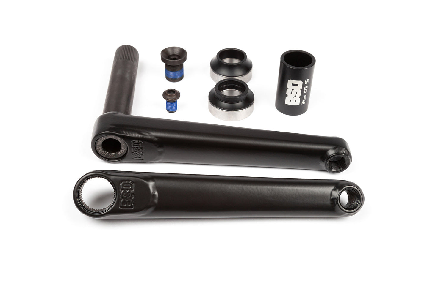 BSD Substance XL v2 Cranks (Flat Black) - Available at 5150bmx.com