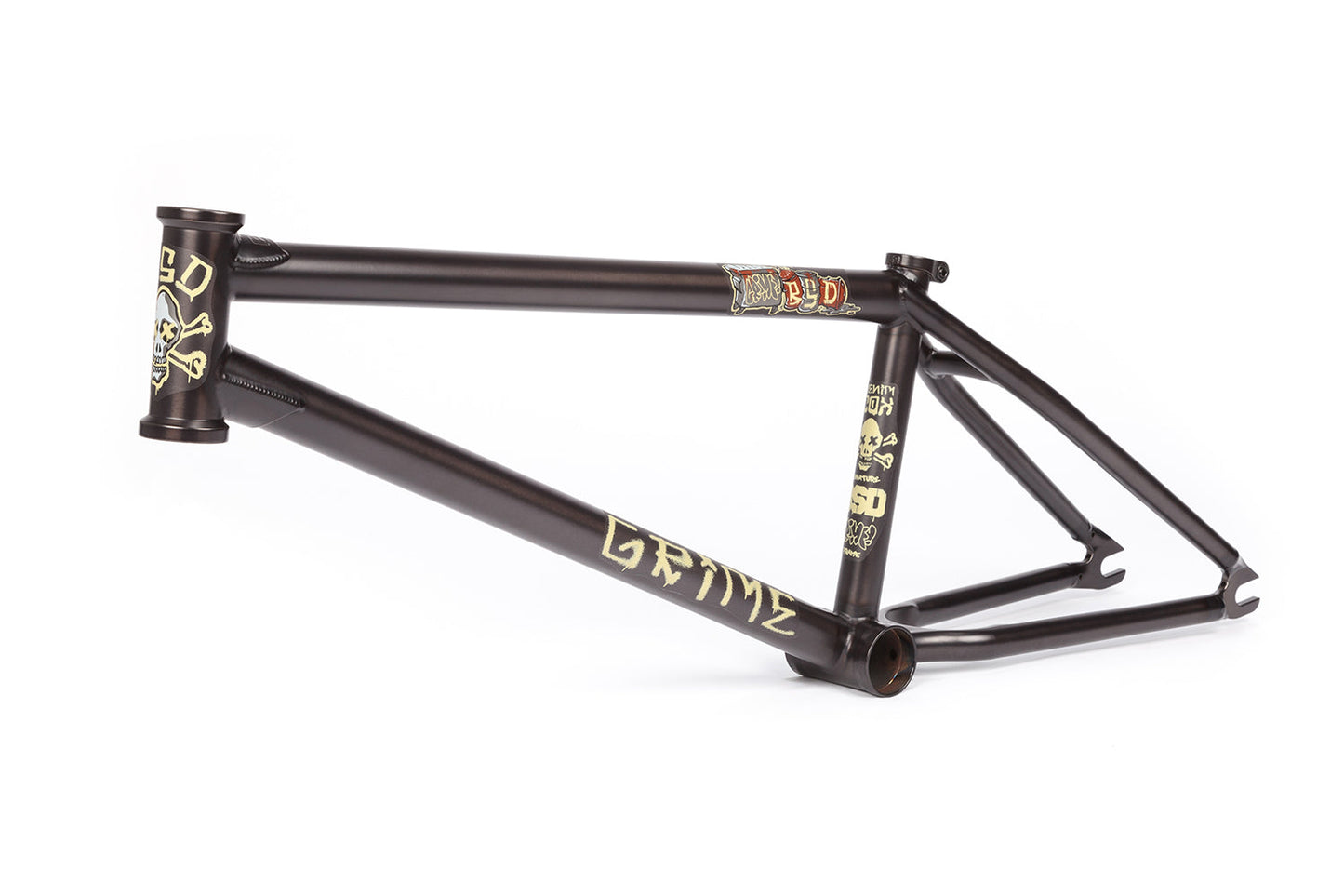 BSD Grime Frame (Flat Translucent Black) available at 5150bmx.com