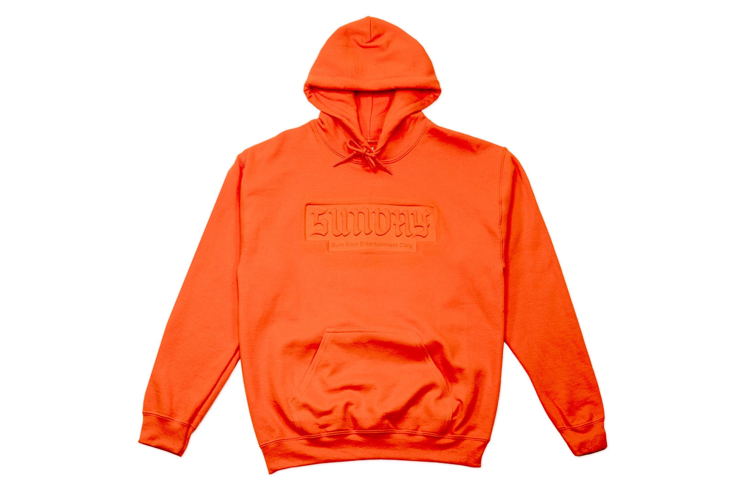Sunday x Burn Slow Burnday Embossed Hoody (Orange) available at 5150bmx.com