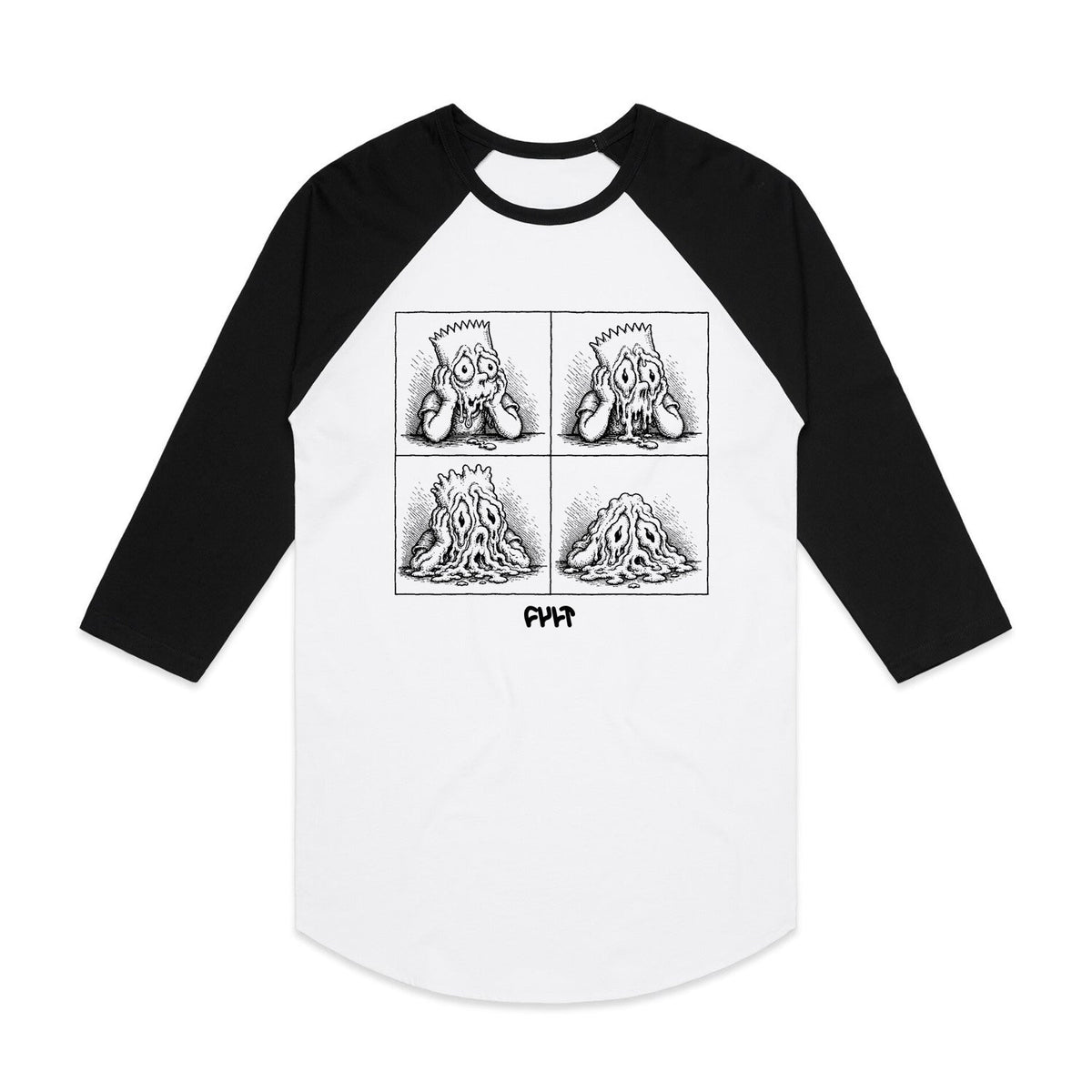 Melted 3/4 Raglan available at 5150bmx.com