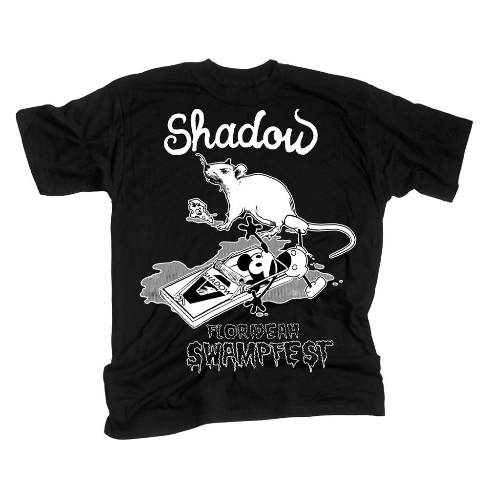 Shadow Swampfest Rat Trap T-Shirt - Black available at 5150bmx.com
