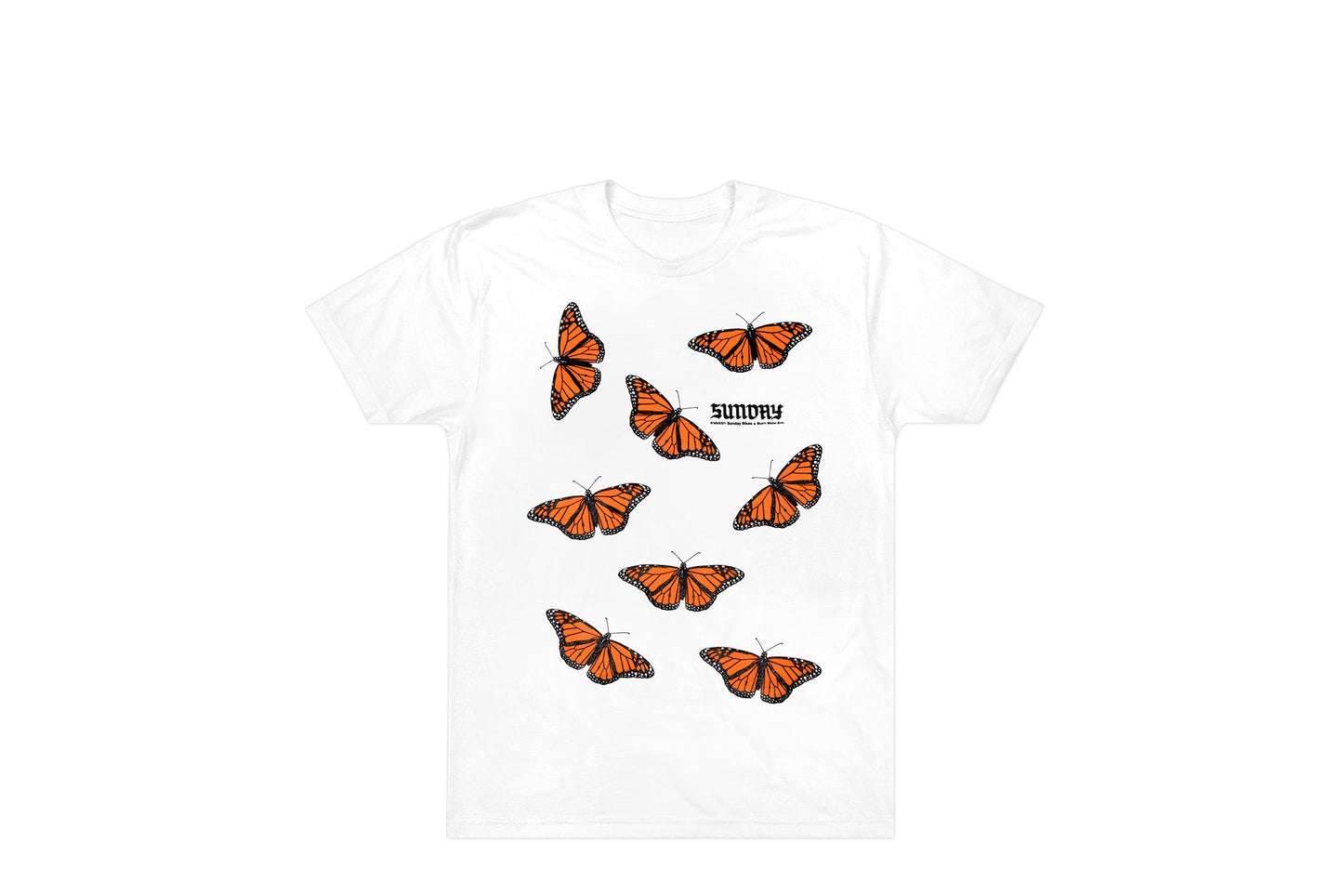 Sunday x Burn Slow Migration Logo S/S (White) available at 5150bmx.com