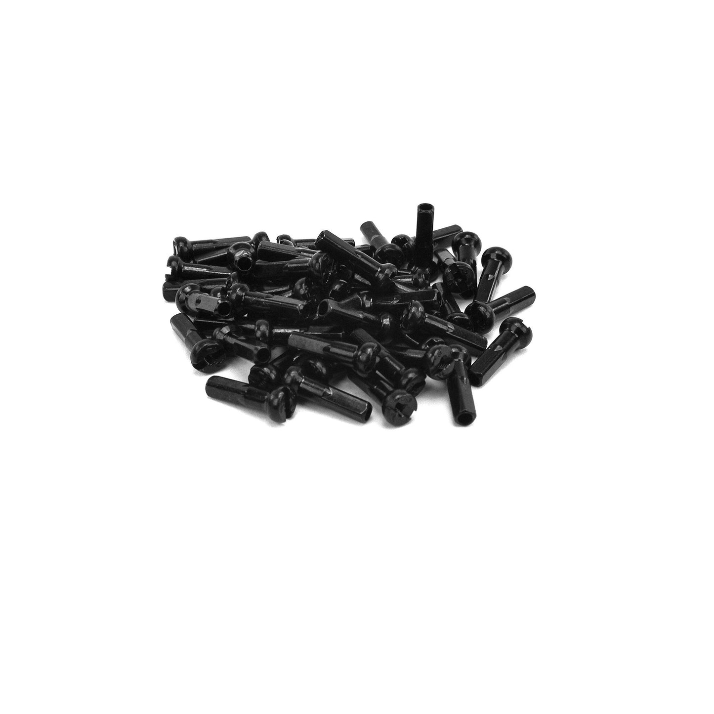 Mission Brass Spoke Nipples (Black/Silver)