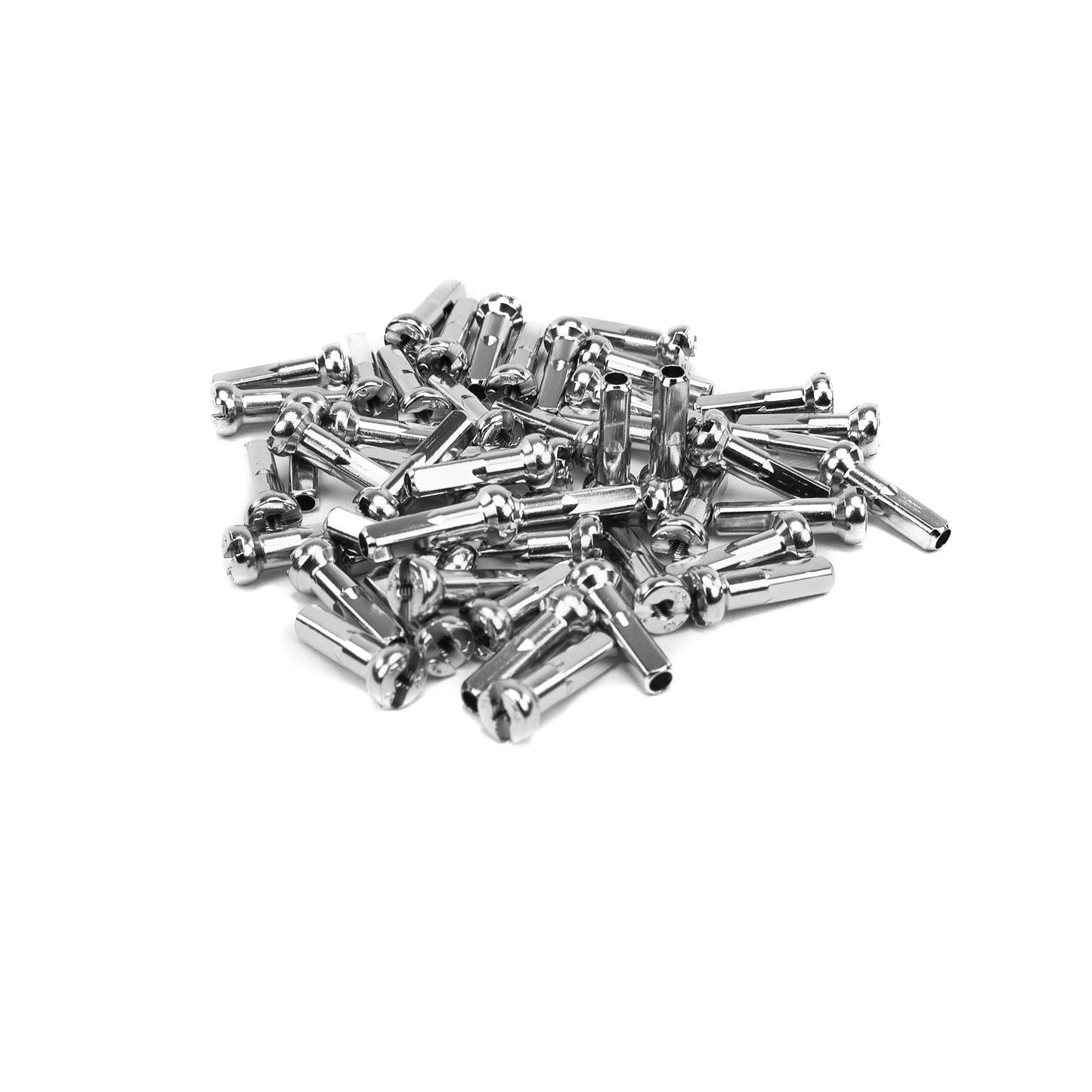 Mission Brass Spoke Nipples (Black/Silver)