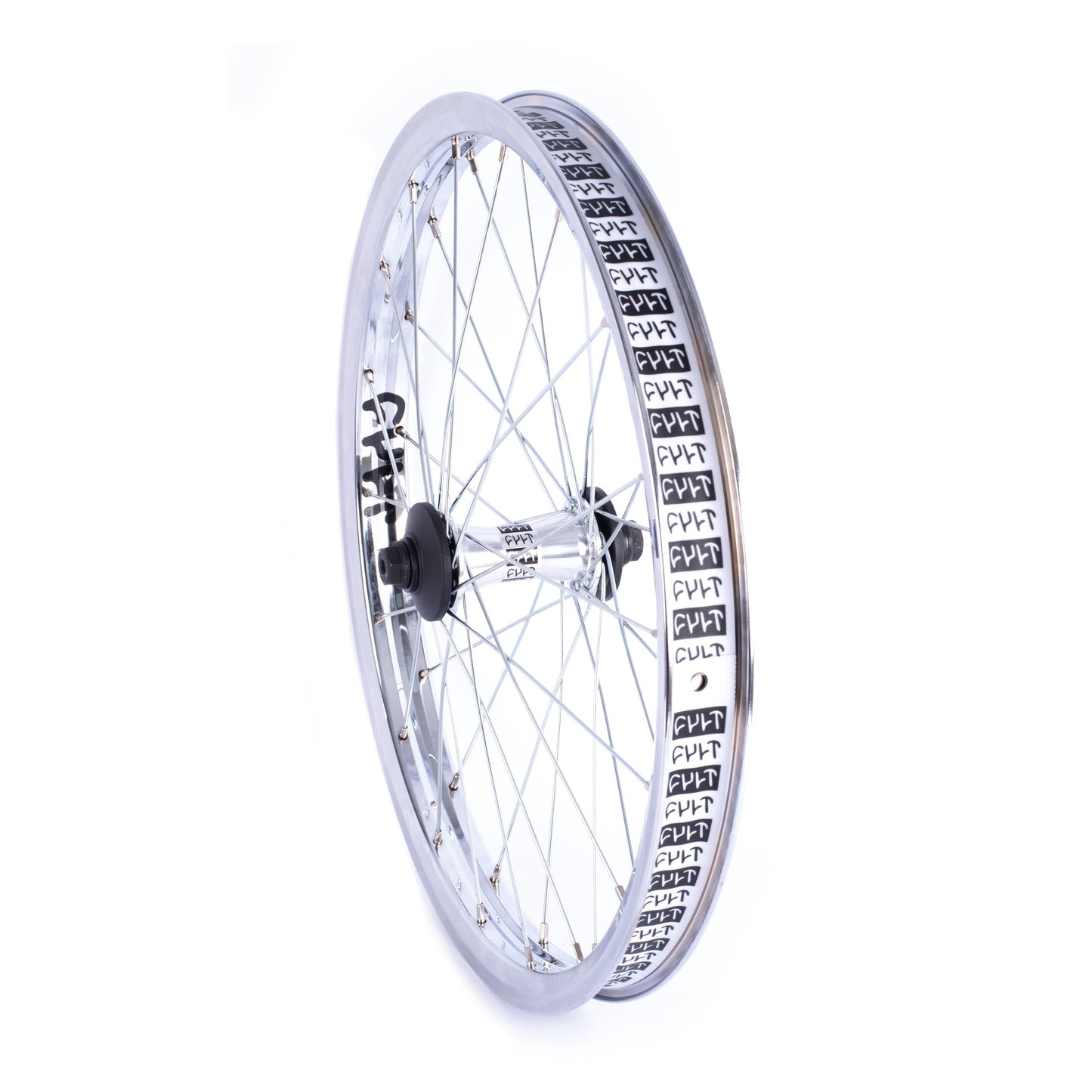 Crew Front Wheel v2 / black & polished available at 5150bmx.com
