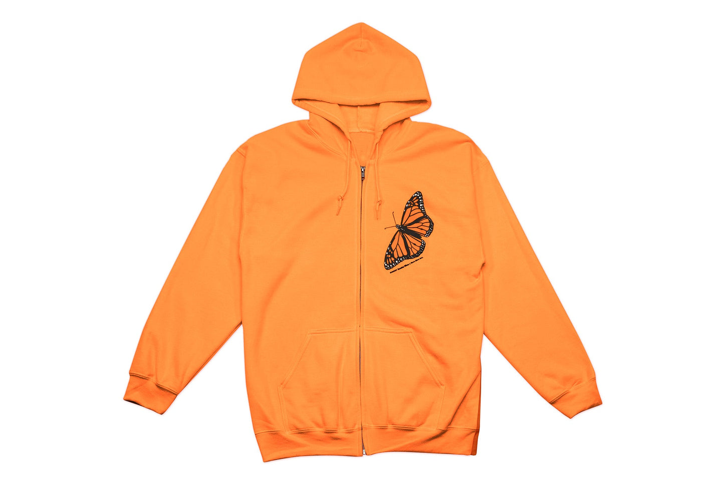 Sunday x Burn Slow Solo Flight Zipper Hoody (Safety Orange) available at 5150bmx.com