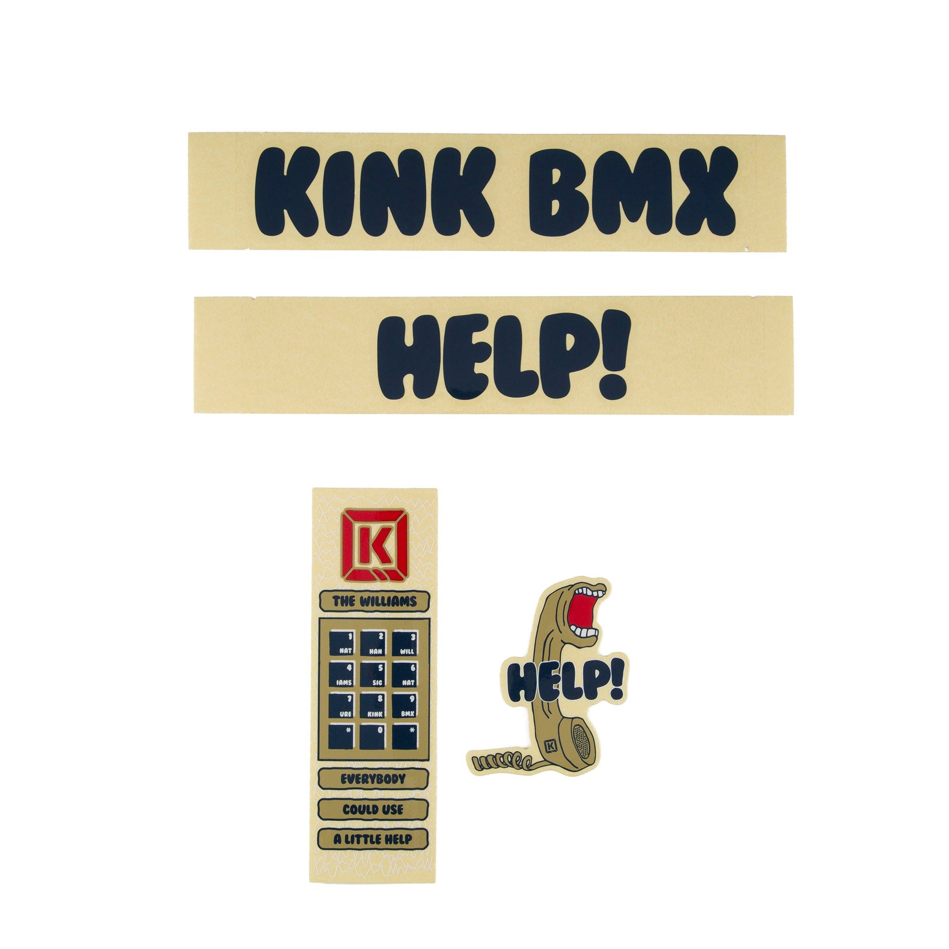 Williams Frame Decal Kit available at 5150bmx.com