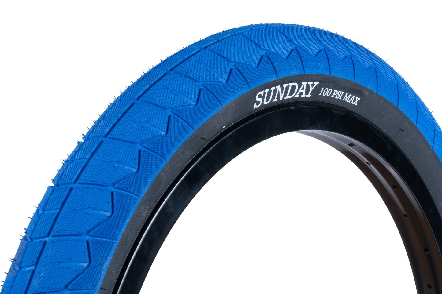 Sunday Current v2 20" Tire (Blue/Black) available at 5150bmx.com
