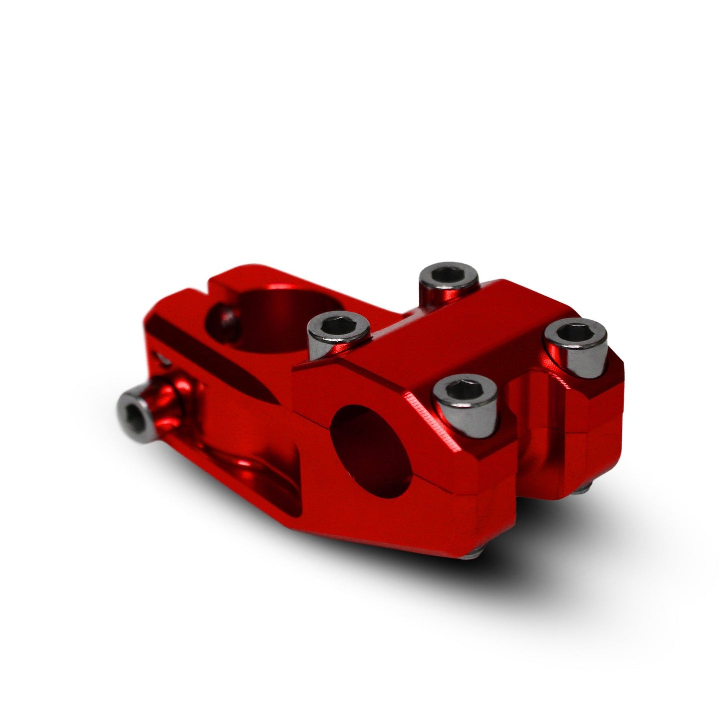 Blank CNC - Anodized Red Stem available at 5150bmx.com