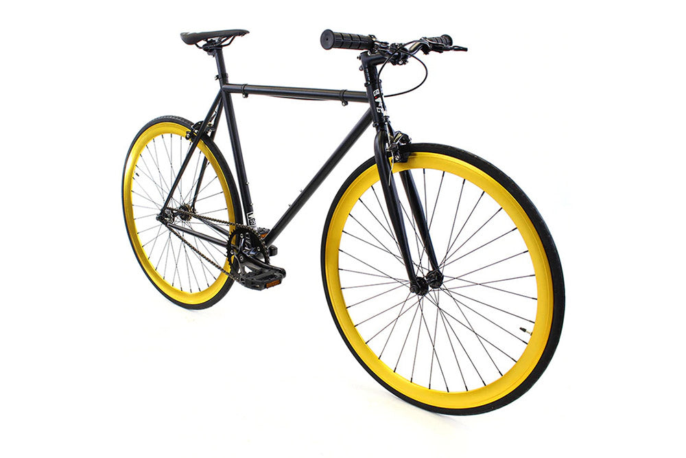 GOLDEN CYCLES SAINT COMPLETE BIKE BLACK w/GOLD RIMS