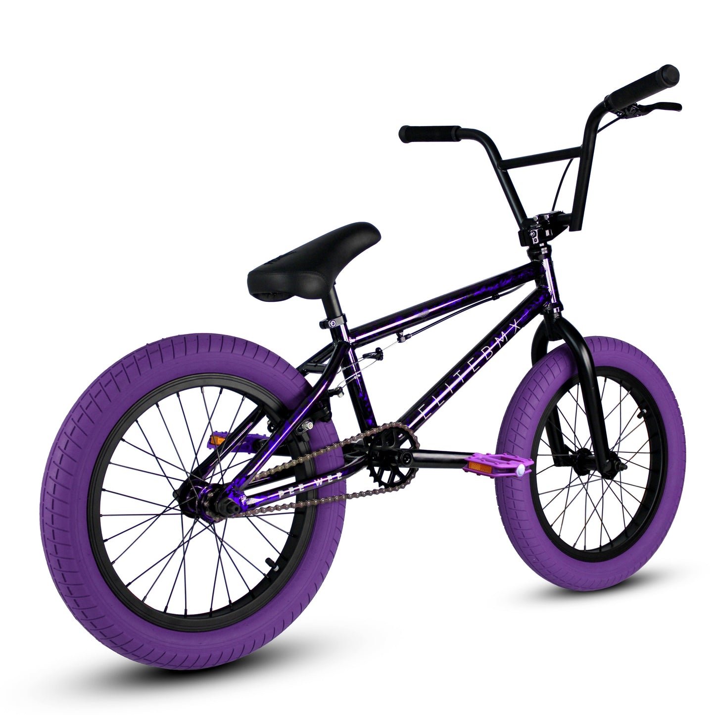 Elite Bmx Pee Wee 18" Bike - Purple Carnage