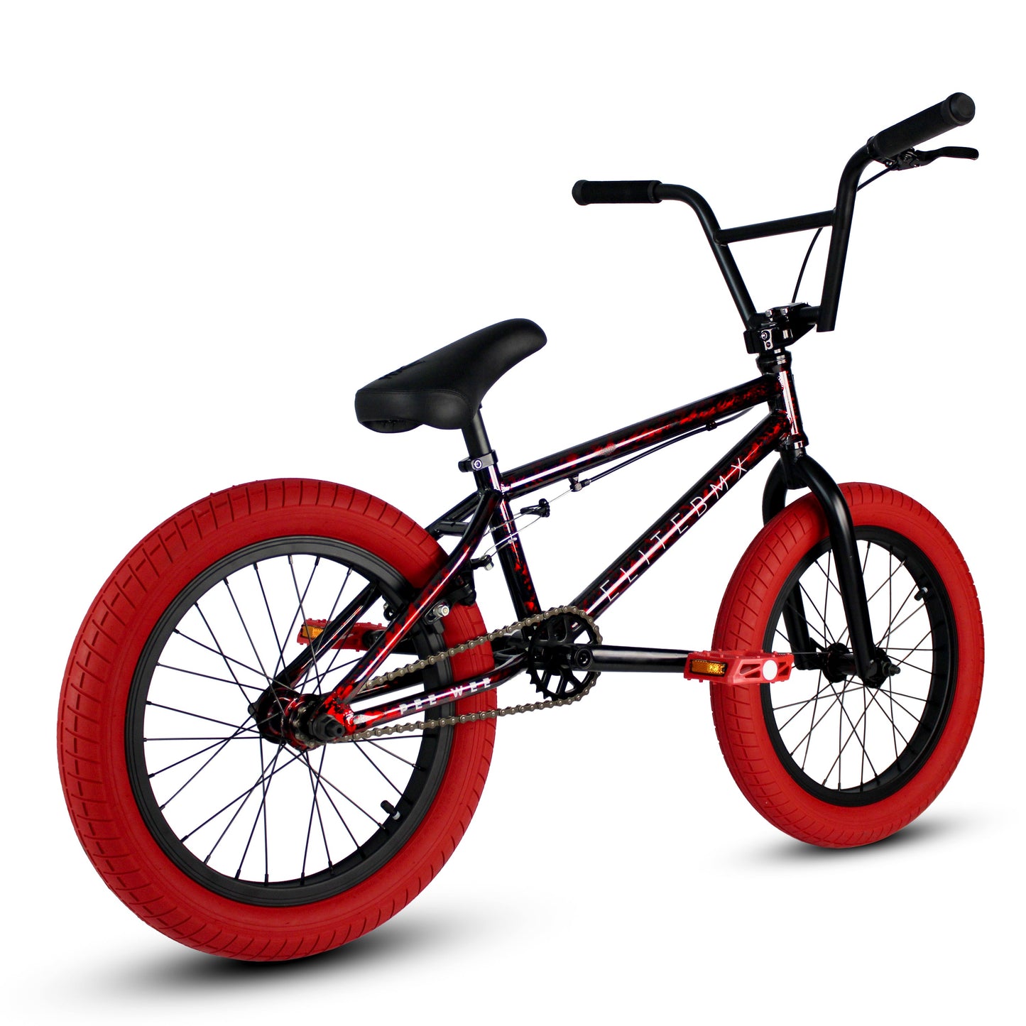 Elite Bmx Pee Wee 18" Bike- Red Carnage