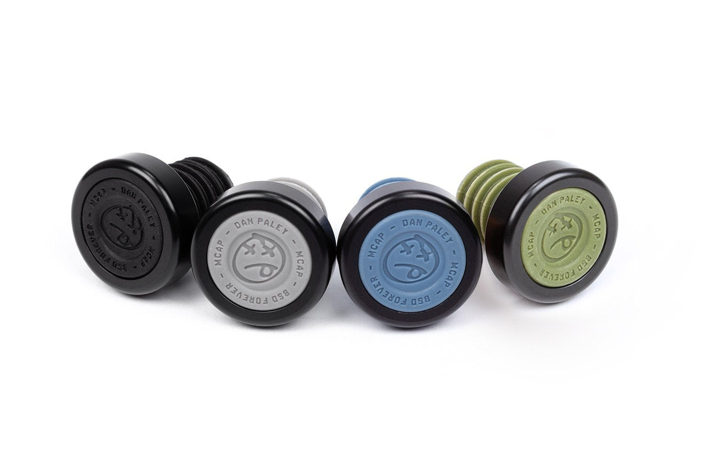 BSD M-Cap Bar Ends (Steel Blue)