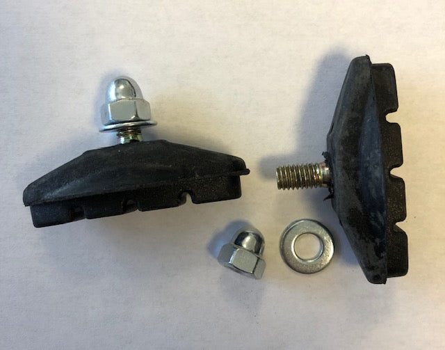 APSE BLACK BRAKE PADS MODEL # S460VB (SET OF 2) - 5050 Bike & Skate