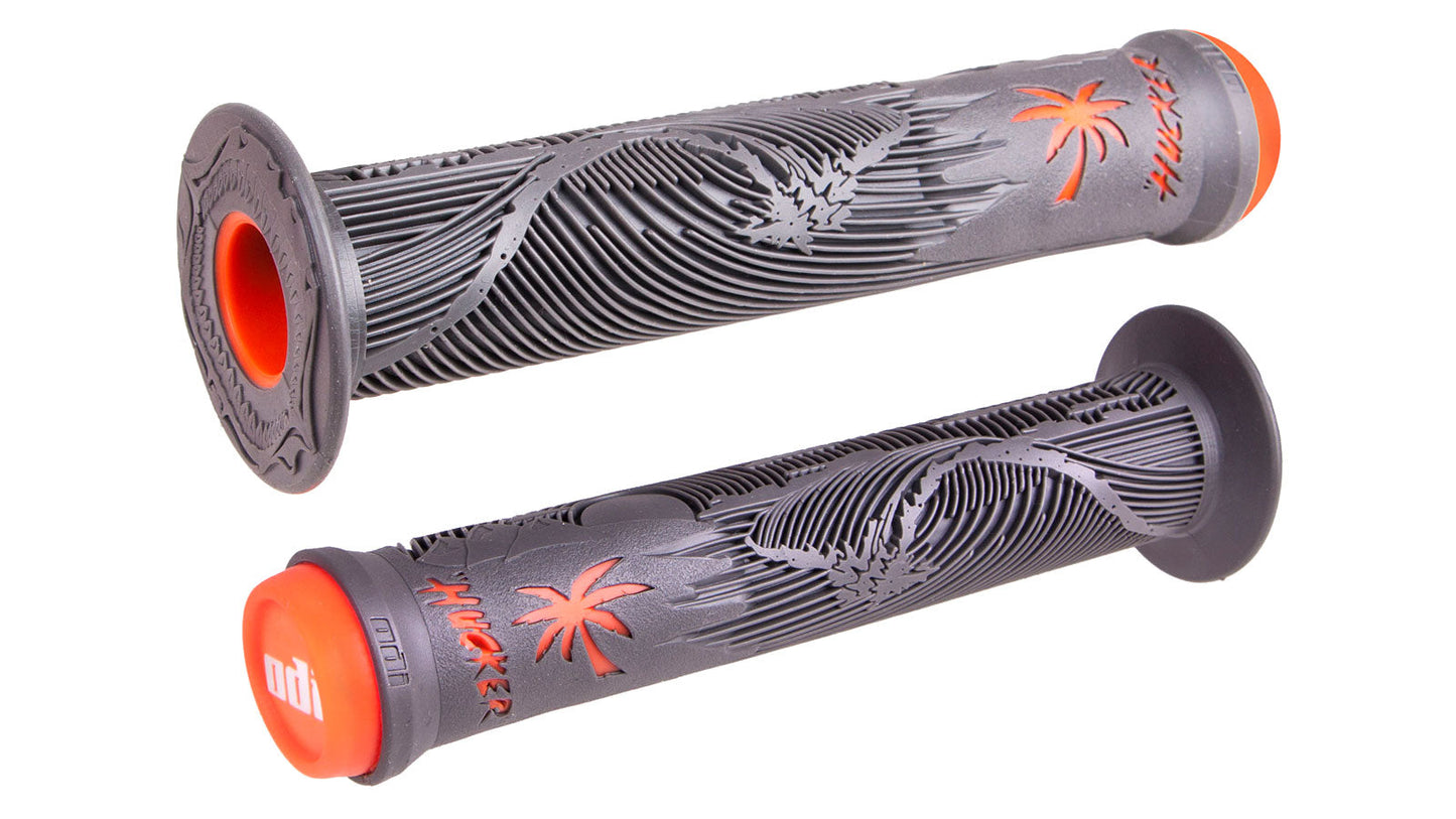 ODI HUCKER GRIPS GRAPHITE/ORANGE