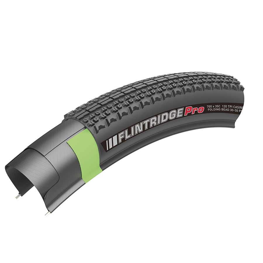 700x35C, Folding, Tubeless Ready, GCT, DTC, 120TPI, Black