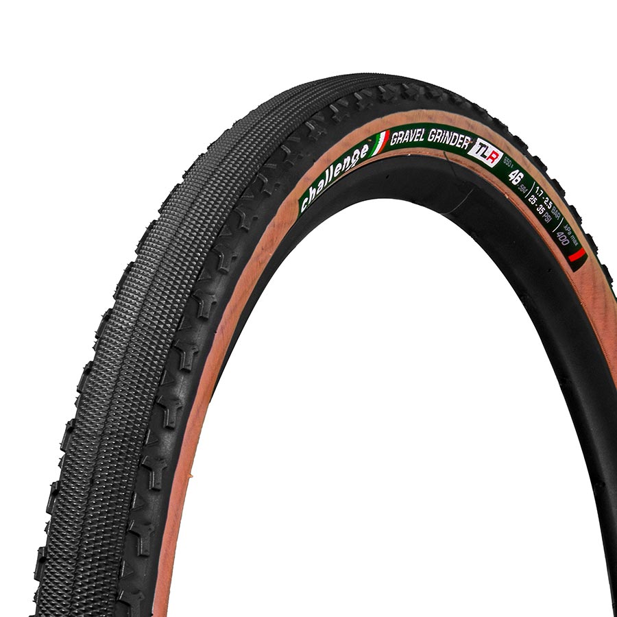 650x46C, Folding, Tubeless Ready, Vulcanized, Nylon, 120TPI, Tanwall