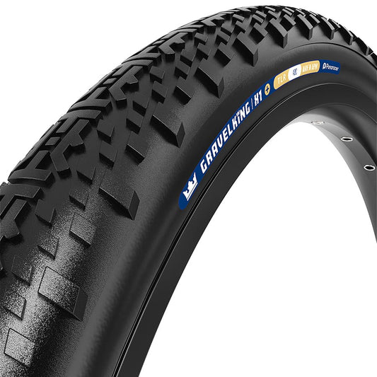 Panaracer, GravelKing X1+, Gravel Tire, 700x40C, Folding, Tubeless Ready, ZSG Gravel, Tuff Tex+, BeadLock, 120, Black