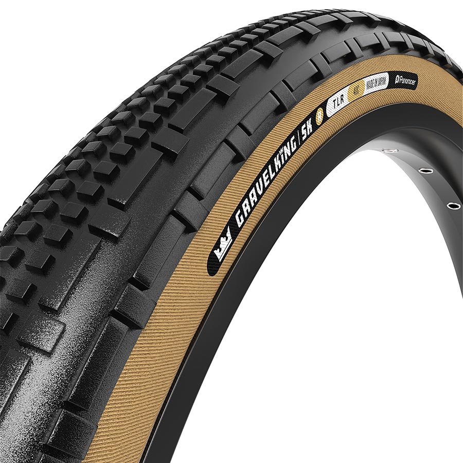 Panaracer, GravelKing SK R, Gravel Tire, 700x40C, Folding, Tubeless Ready, ZSG Gravel, Tuff TexR, BeadLock, 90, Brown