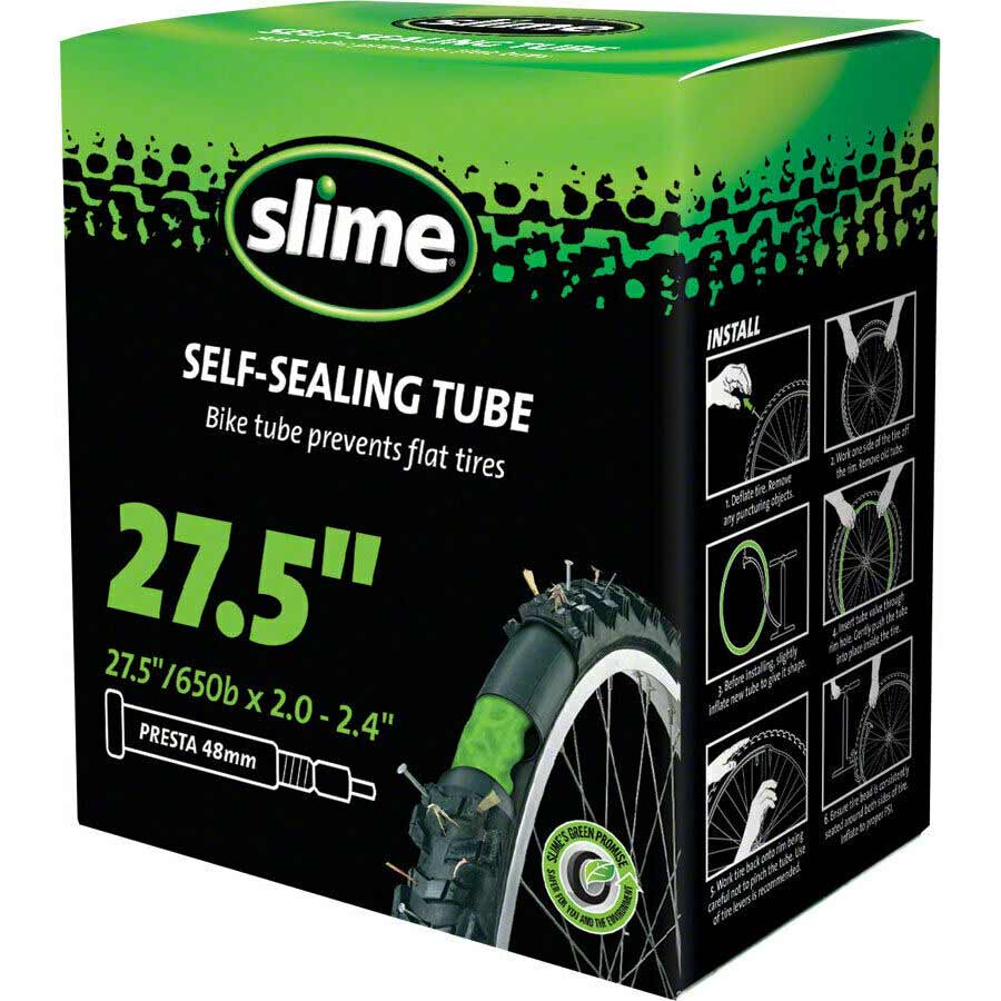 Slime Smart, Tube, Presta, Length: 32mm, 27.5'', 2.00-2.40