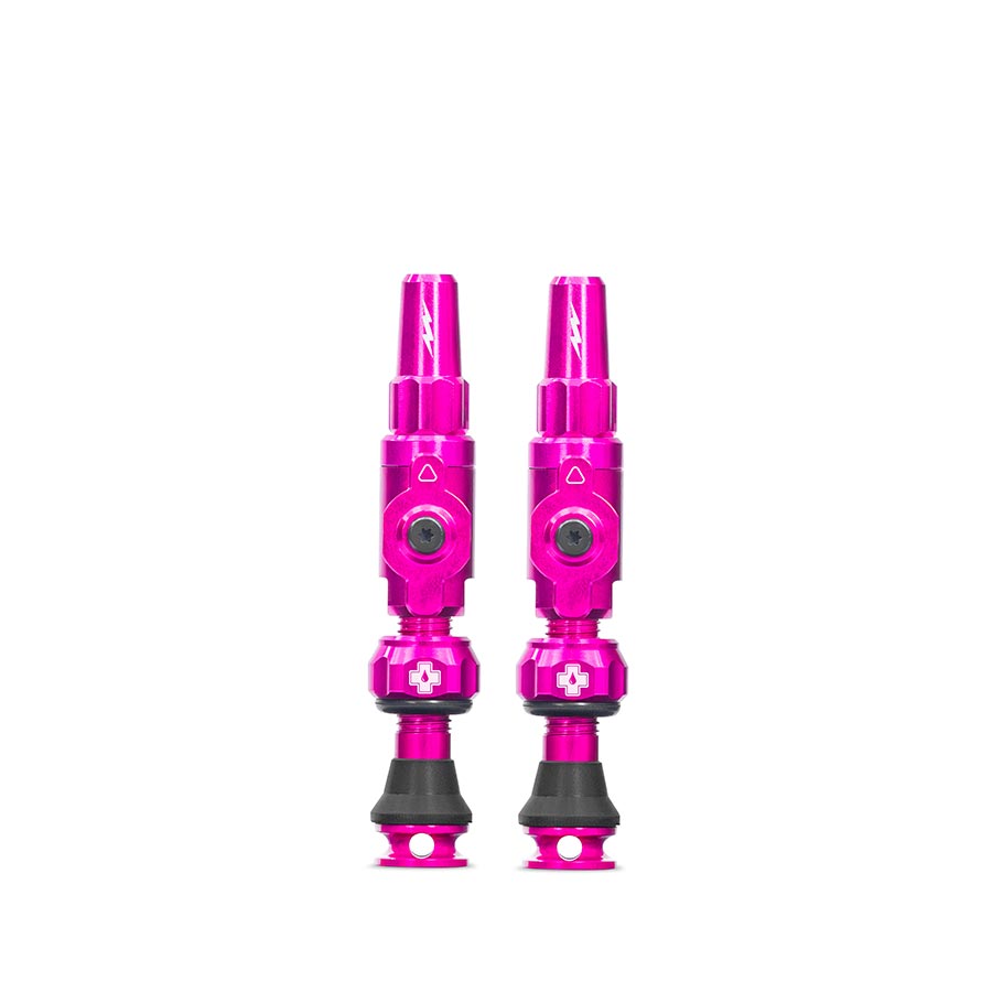 Small, Tubeless Valve, Presta, 30mm, Pink, Pair