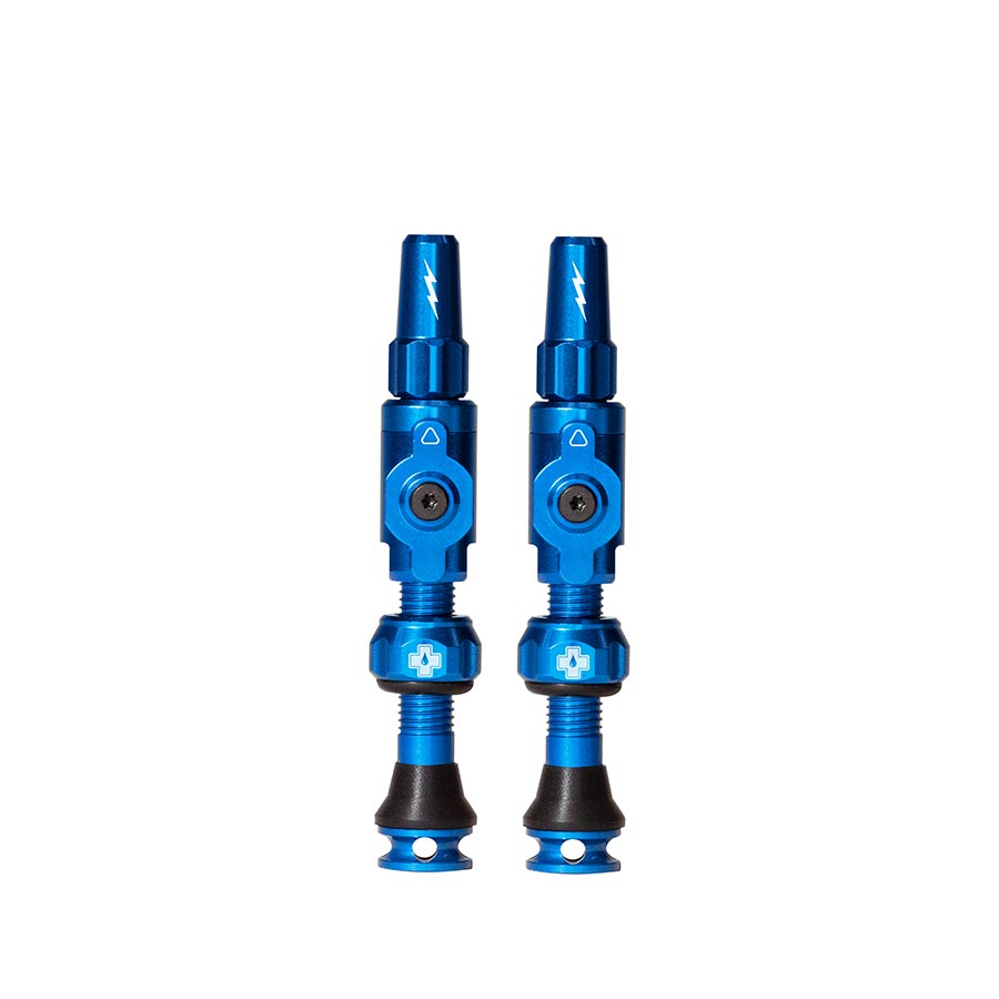 Medium, Tubeless Valve, Presta, 35mm, Blue, Pair