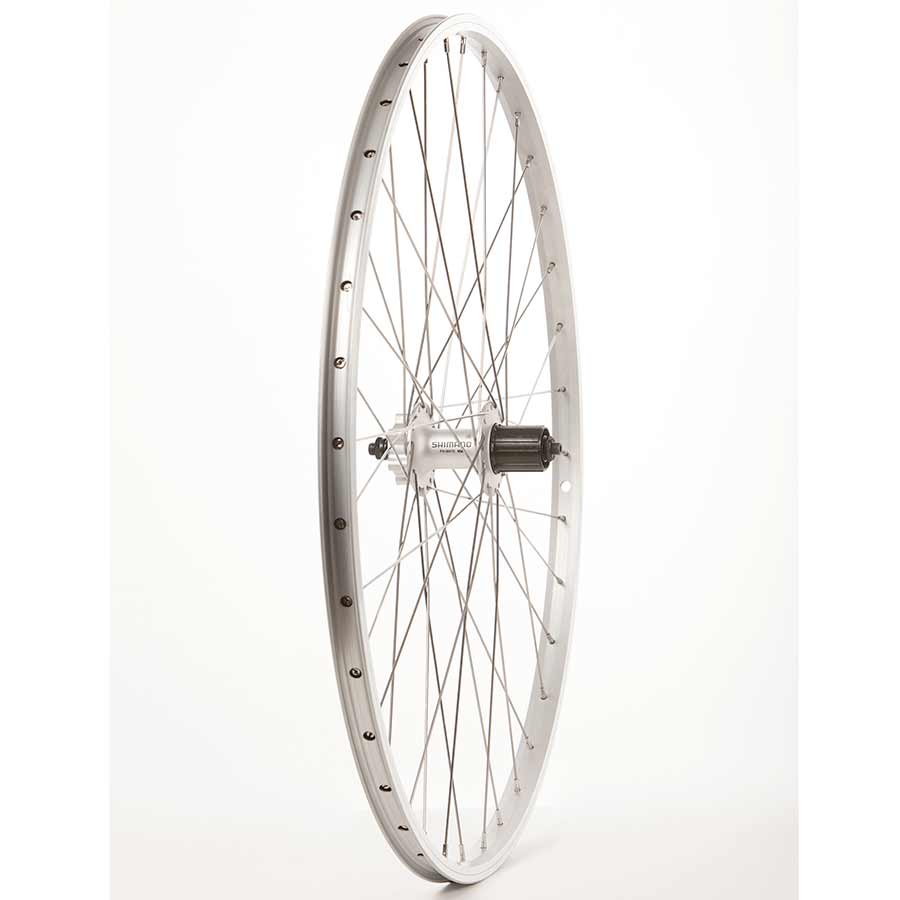 Shimano FH-M475, Wheel, Rear, 700C / 622, Holes: 36, QR, 135mm, Rim and Disc IS 6-bolt, Shimano HG