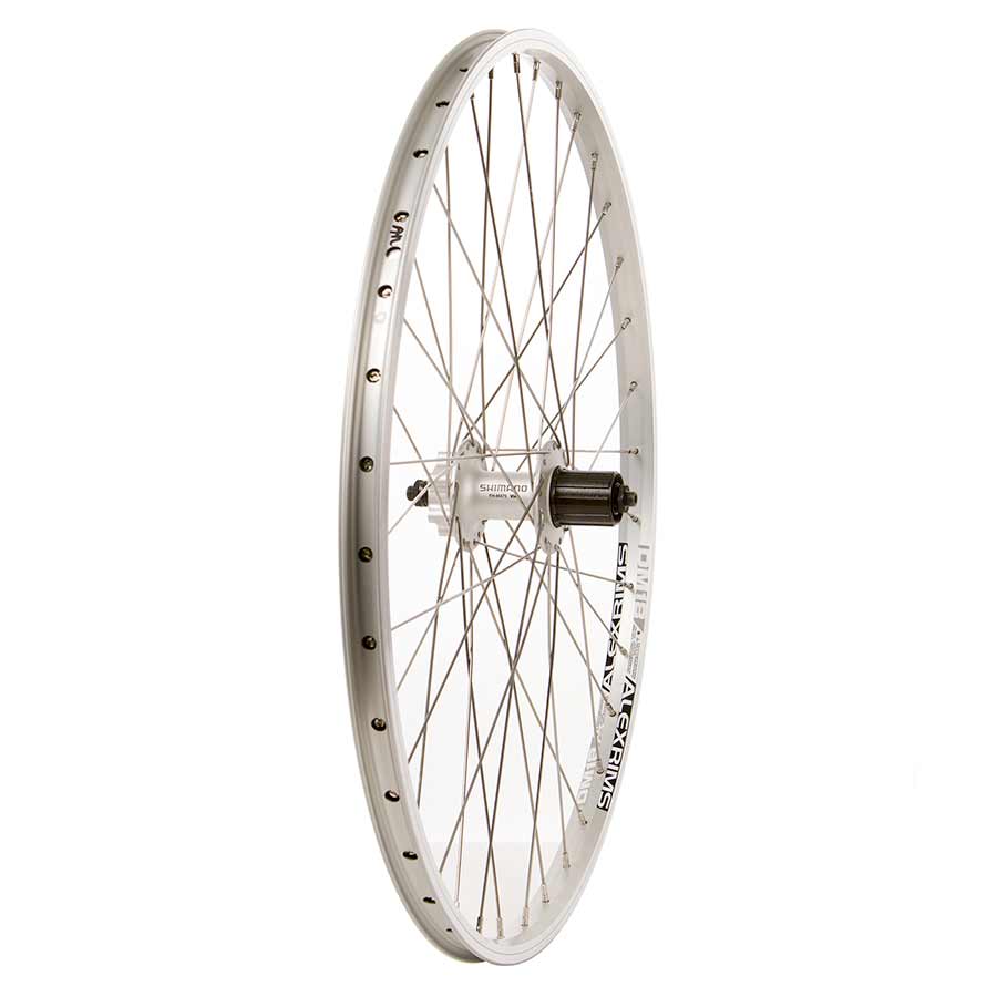 Shimano FH-M475, Wheel, Rear, 26'' / 559, Holes: 36, QR, 135mm, Rim and Disc IS 6-bolt, Shimano HG