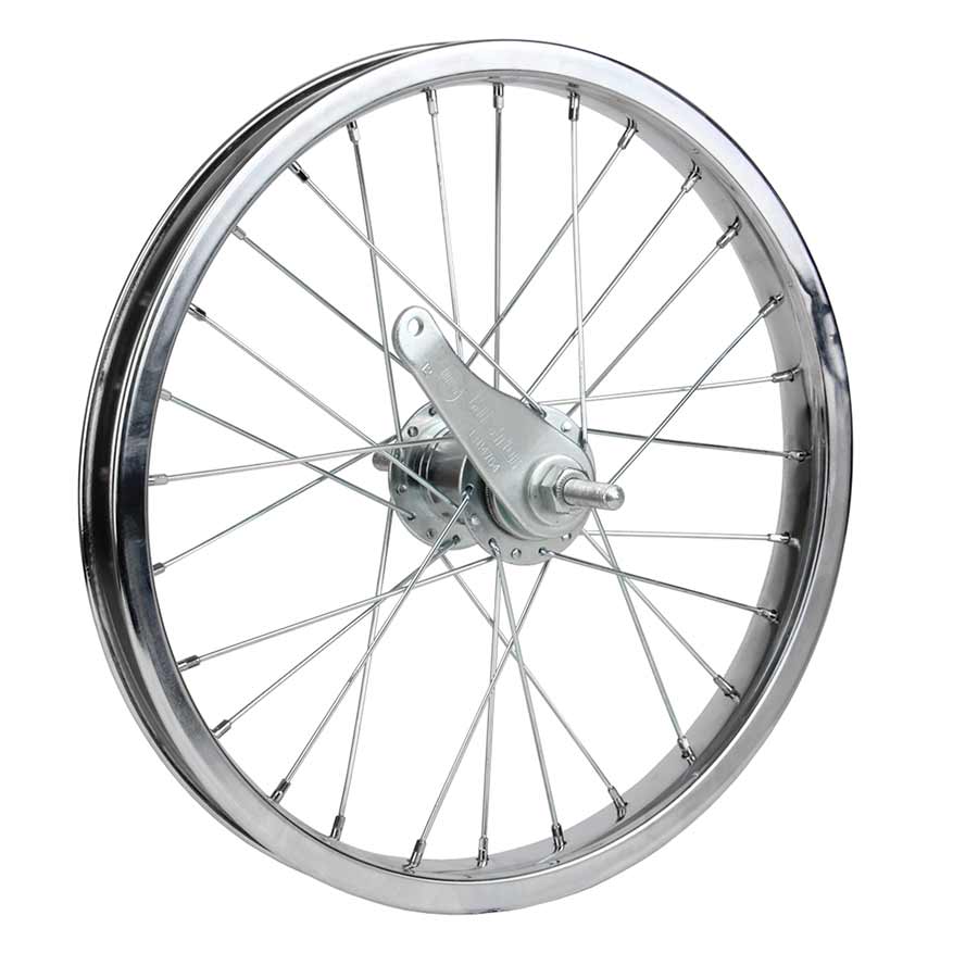 Sta-Tru, 16'' Chrome Steel 28H, Wheel, Rear, 16'' / 305, Holes: F: 24, R: 24, Bolt-on, 110mm, Coaster, Freewheel