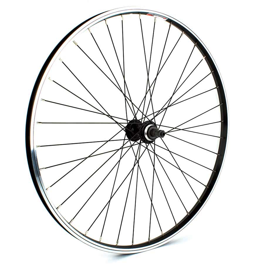 Sta-Tru Rear Tubeless Ready DW Wheel, 26'', QR 10mm x 135, Freewheel, Black