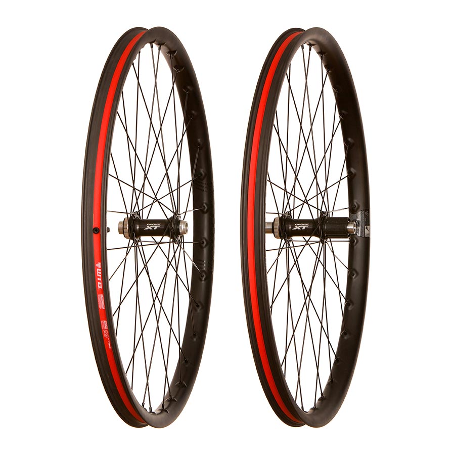 M8010-B, Wheel, Front and Rear, 29'' / 622, Holes: 32, F: 15x110mm, R: 12x148mm, Disc Center Lock / IS 6-Bolt, Shimano HG, Pair