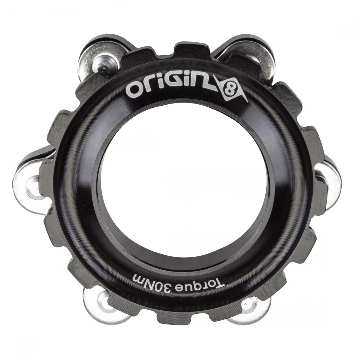 ORIGIN8 OR8 DISC ADAPTER 6H/CTR LOCK BK f/THRU-AXLE - ORIGIN8