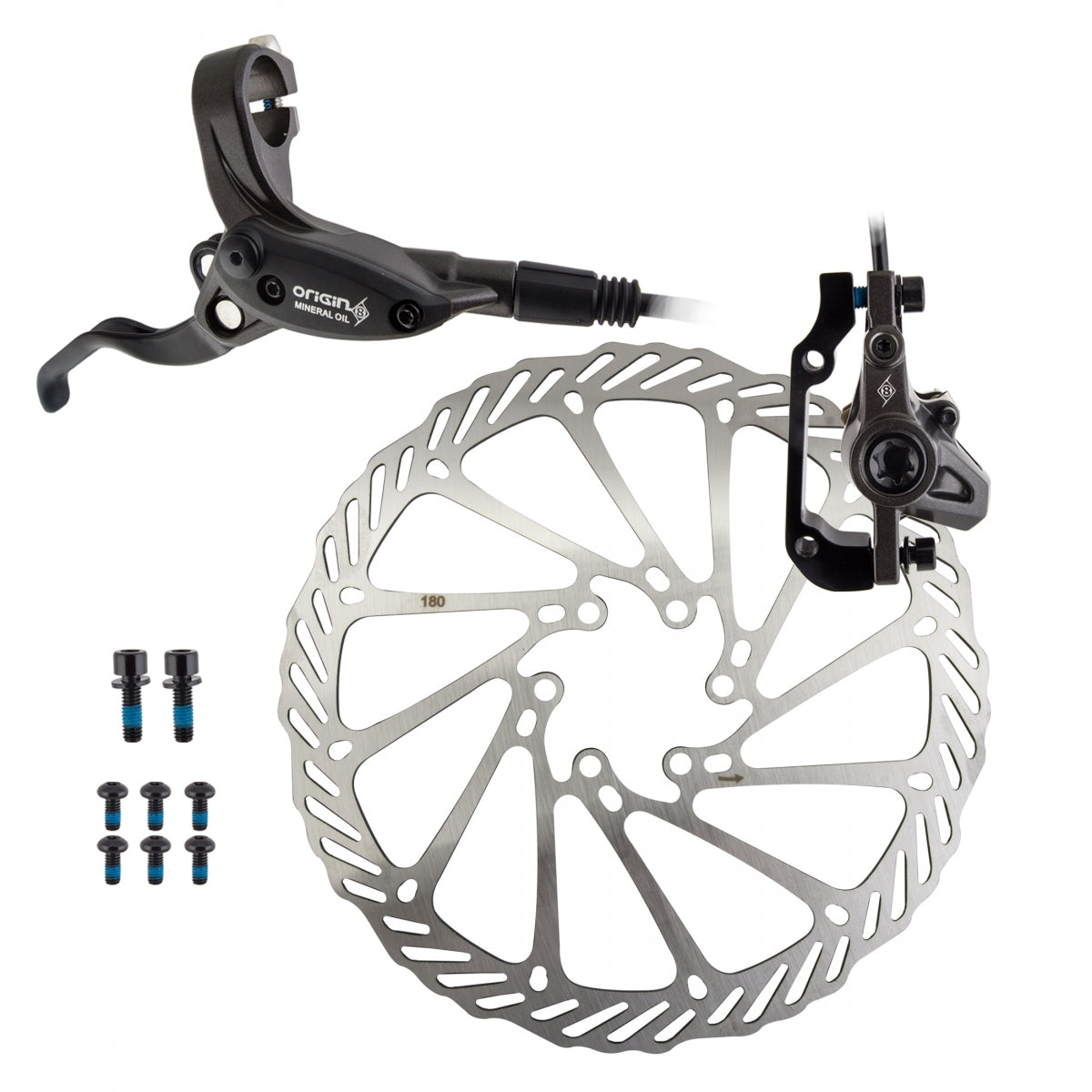 ORIGIN8 OR8 VISE HYD MTB Front w/LVR 180 BK - ORIGIN8