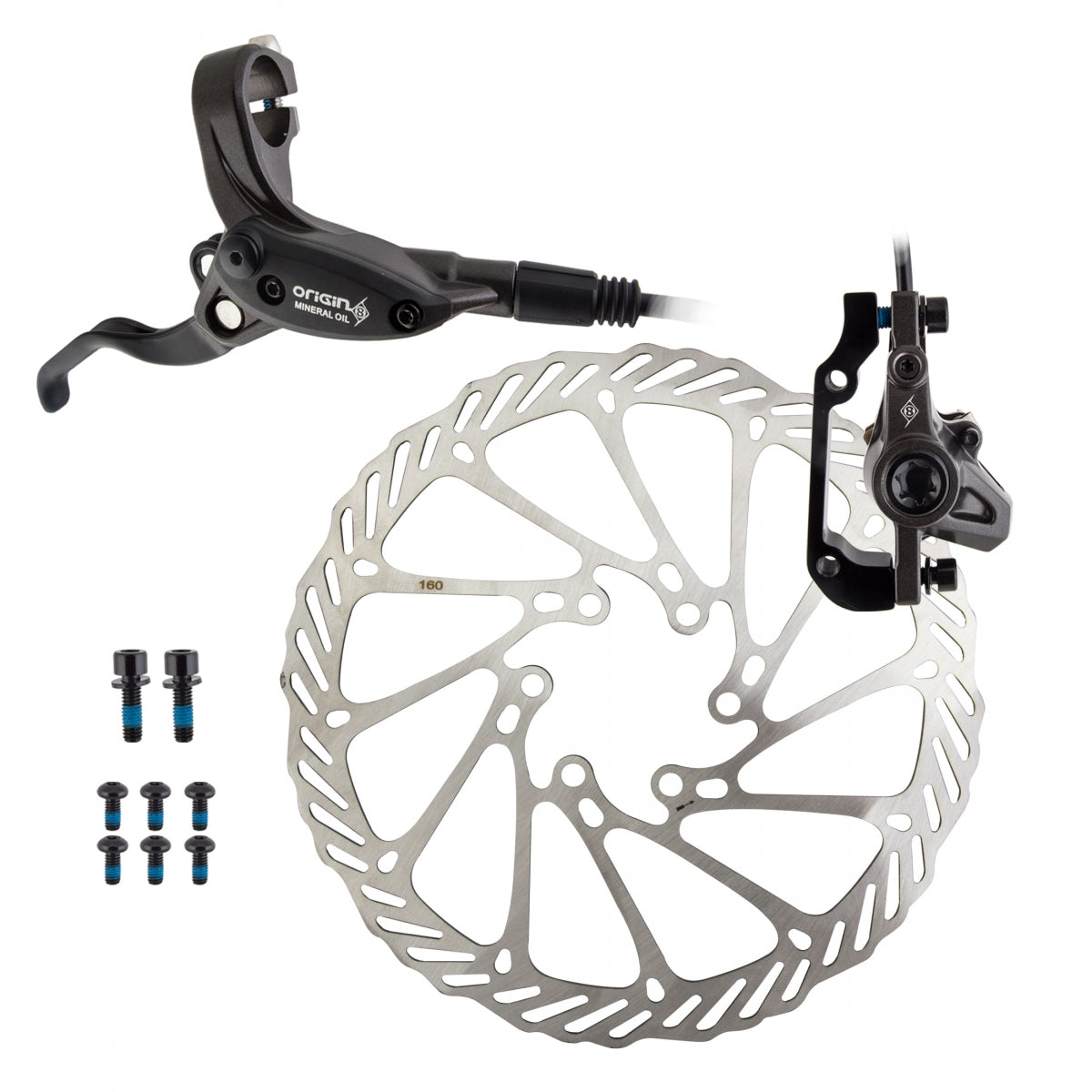 ORIGIN8 OR8 VISE HYD MTB Rear w/LVR 160 BK - ORIGIN8