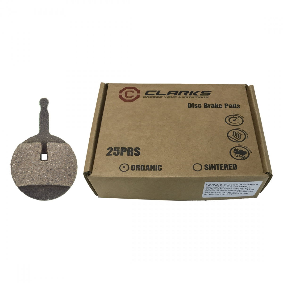 CLARKS CLK DISC TRAY ORG VX839 BXof25pr FOR AVID BB5 MECH - CLARKS