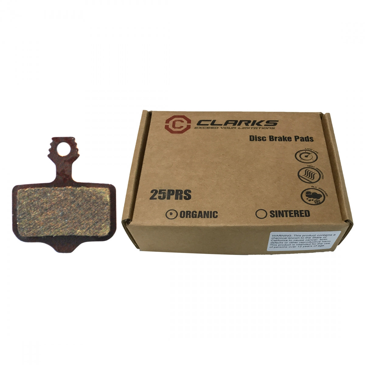 CLARKS CLK DISC TRAY ORG VX841 BXof25pr FOR AVID ELIX-CR/R/SRAM XX - CLARKS